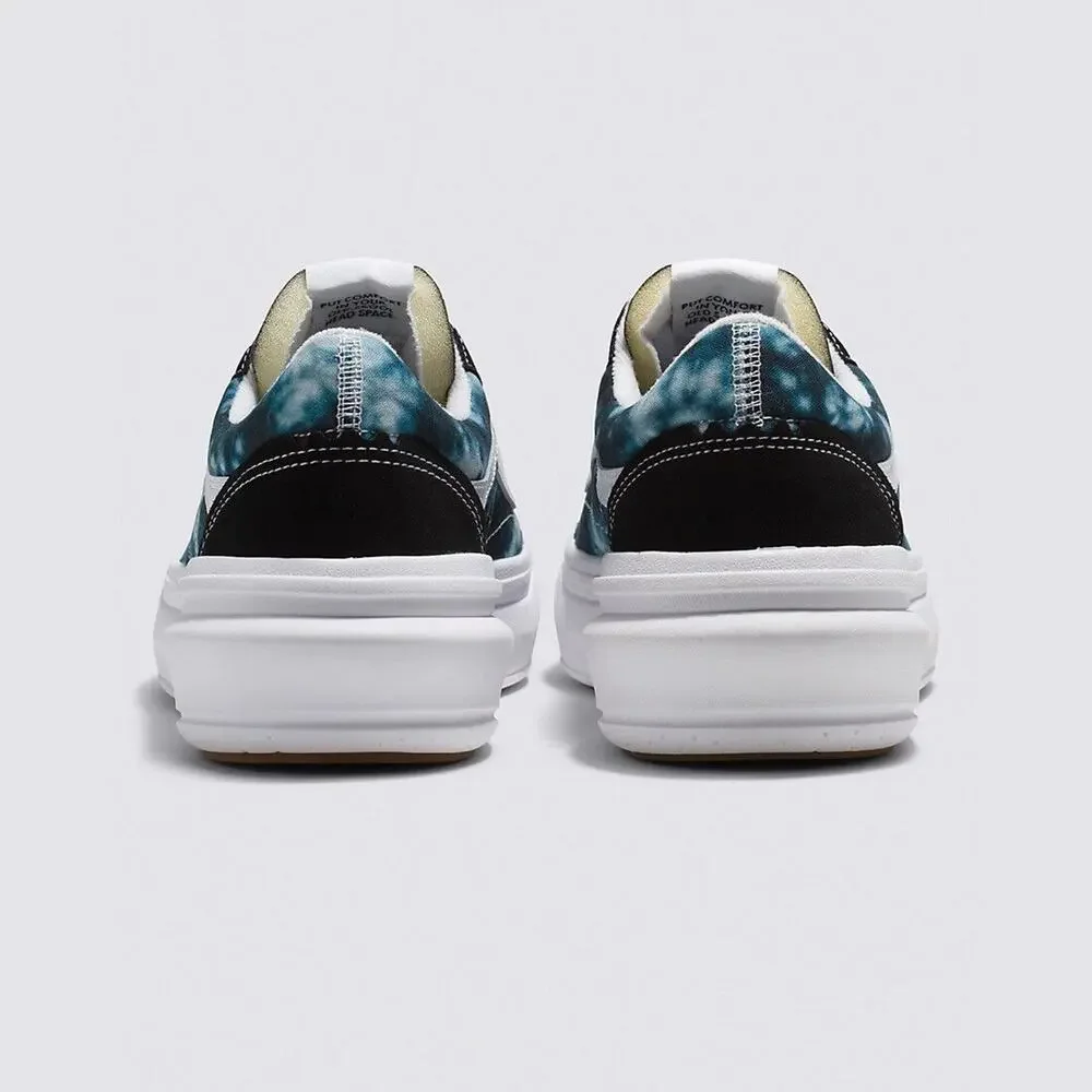 NIB Vans Men's 10 ComfyCush Old Skool Overt CC Sneaker Tie Dye Shoe Black Blue